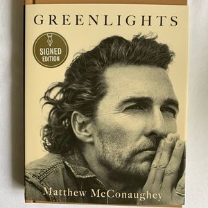 Greenlights signed book by Matthew McConaughey